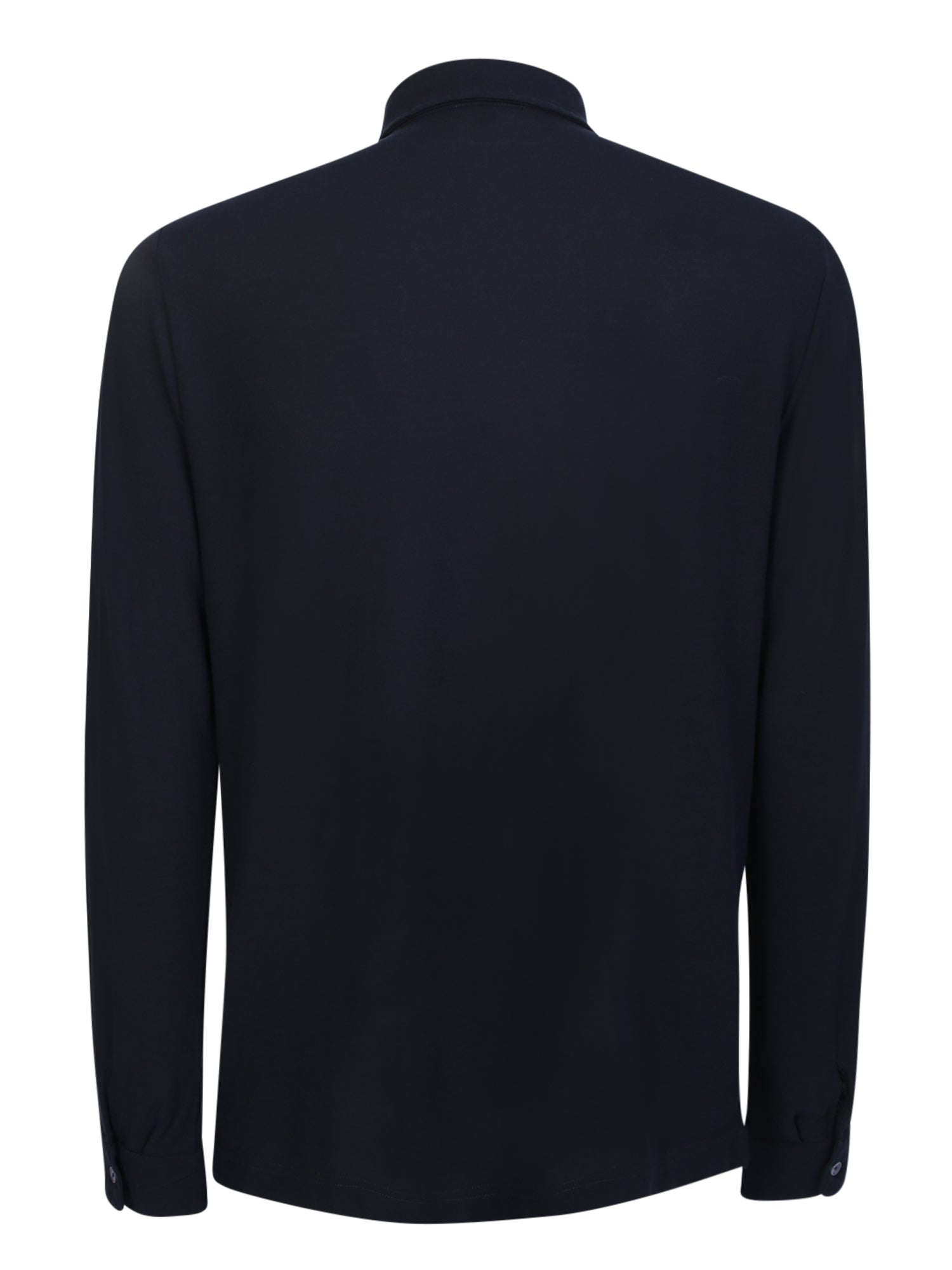 Tシャツ・カットソー ZANONE SS24 LONG SLEEVES POLO (811819.ZG380 094 Z0542 BLUE) Zanone - Slim-fit organic IceCotton polo shirt - asphalt