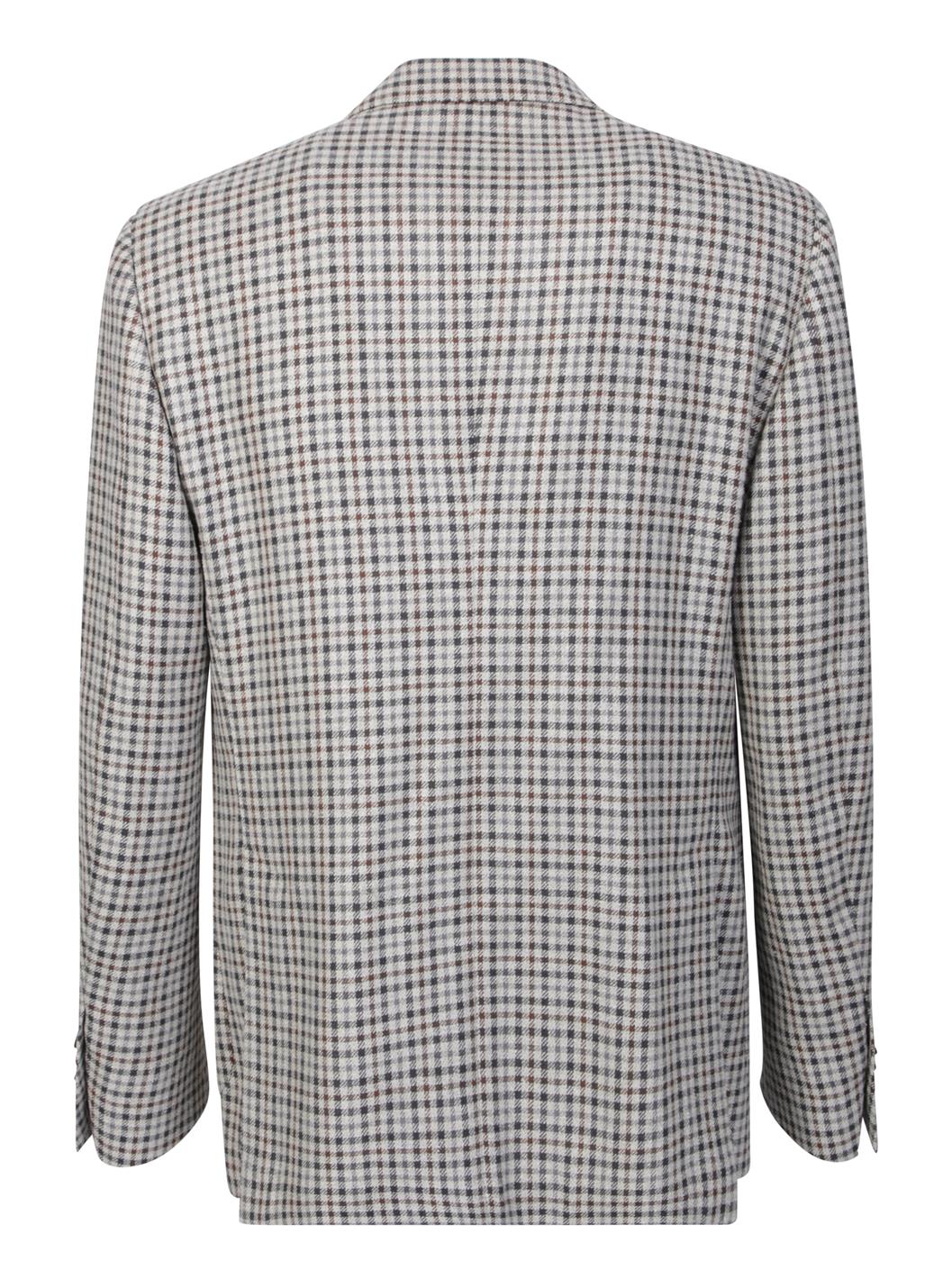 パリコレクション Lardini/ラルディーニ｜チェック シングルブレスト ベージュ ジャケット・アウター
