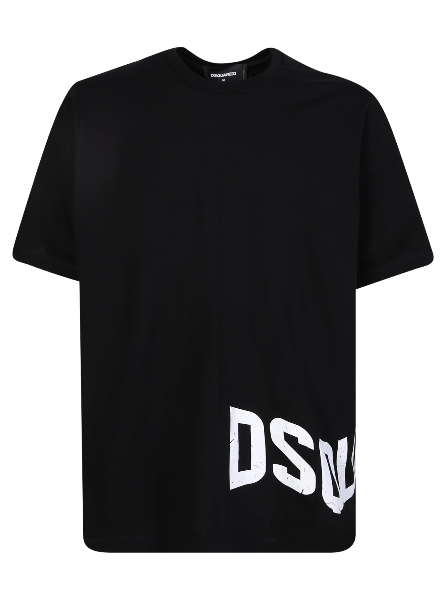 Dsquared2/ディースクエアード｜サイド ロゴ ブラック Tシャツ