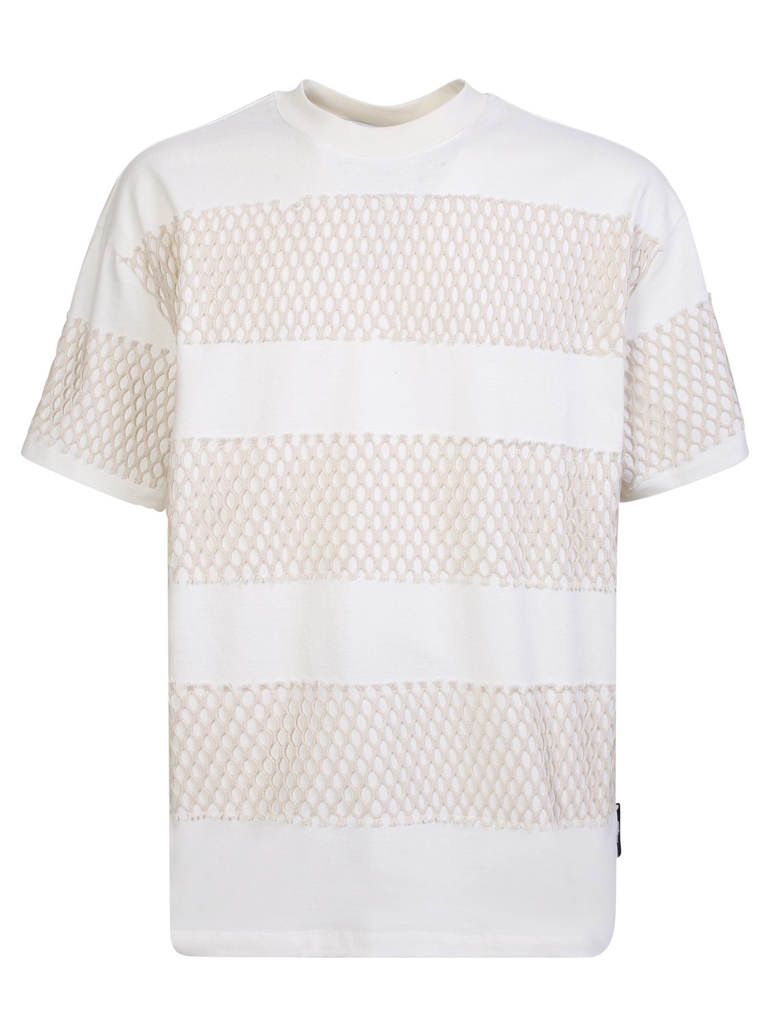 コットン Tシャツ ウィズ ネット インサート MSGM
