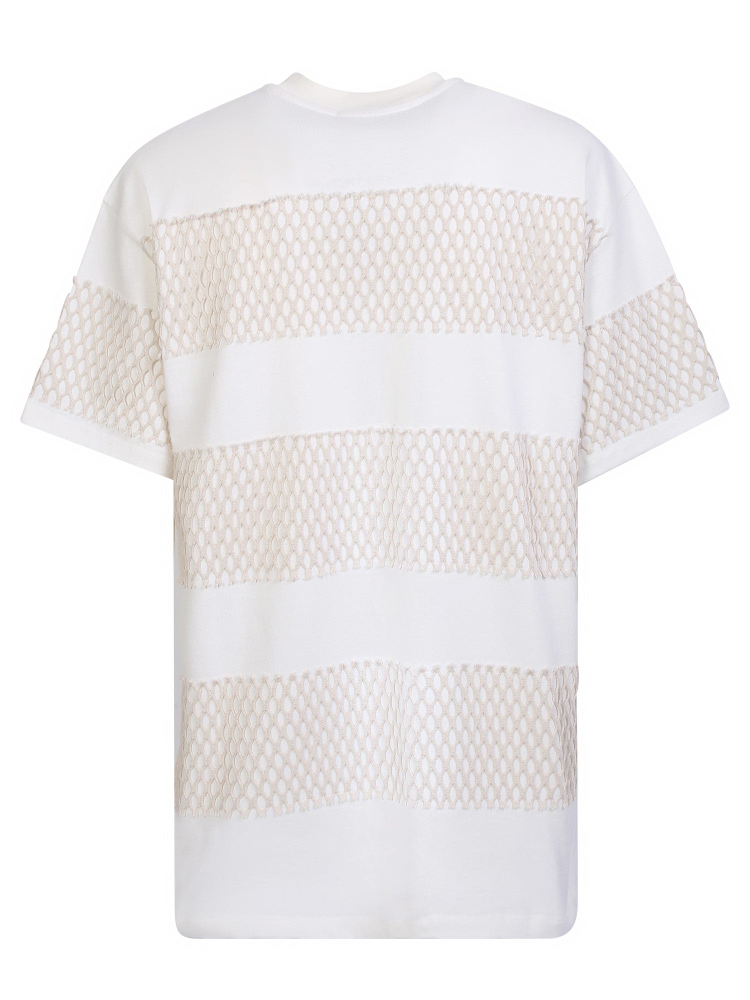 コットン Tシャツ ウィズ ネット インサート MSGM