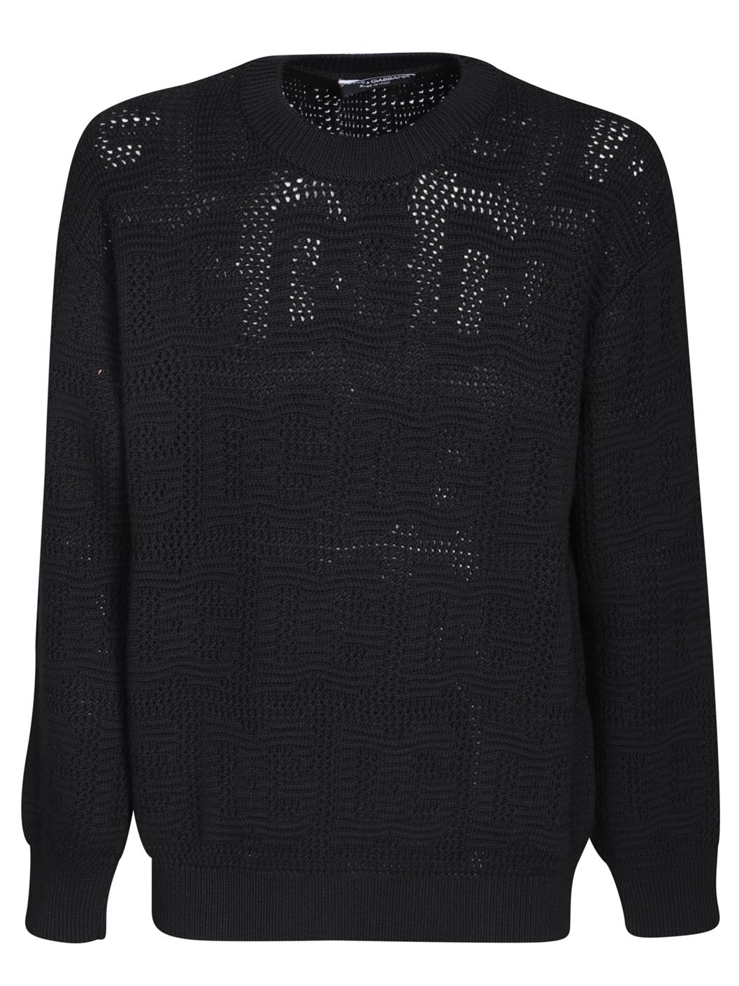 ウーブン ファイン ヴァージン ブラック DOLCE & GABBANA   ジャンパー アンド ア シルエット