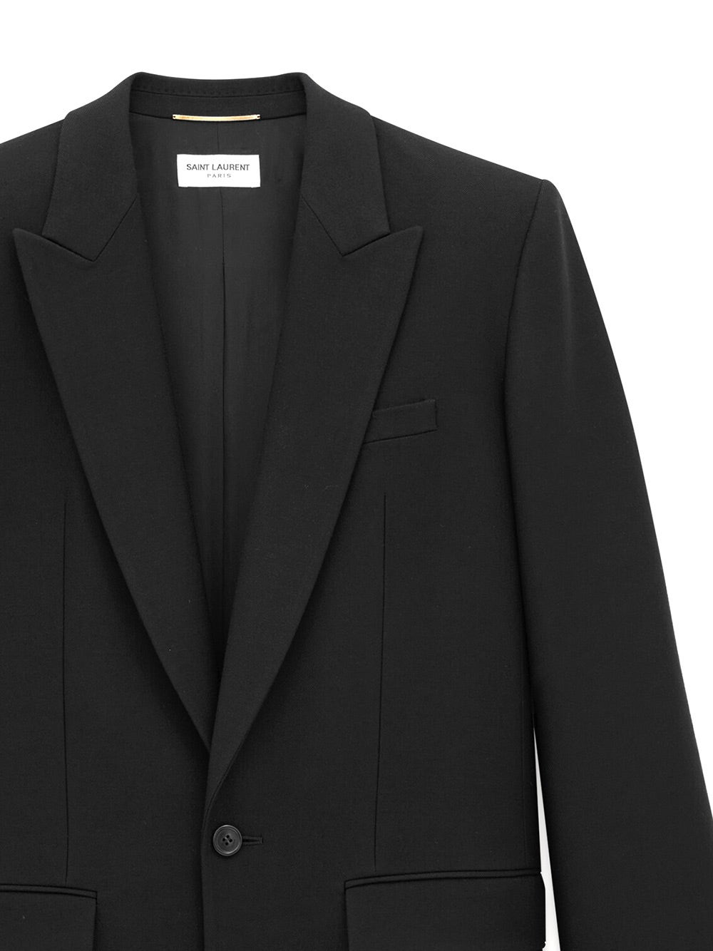 【SAINT LAURENT】ロングジャケット(ウールギャバジン) Saint Laurent/サンローラン|ギャバジン ウール ジャケット