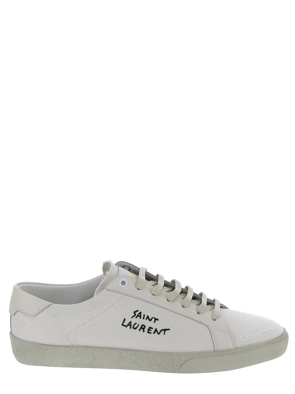 【Saint Laurent】レザーコート クラシックロートップスニーカー SAINT LAURENT サンローラン スニーカー 靴 コートクラシック