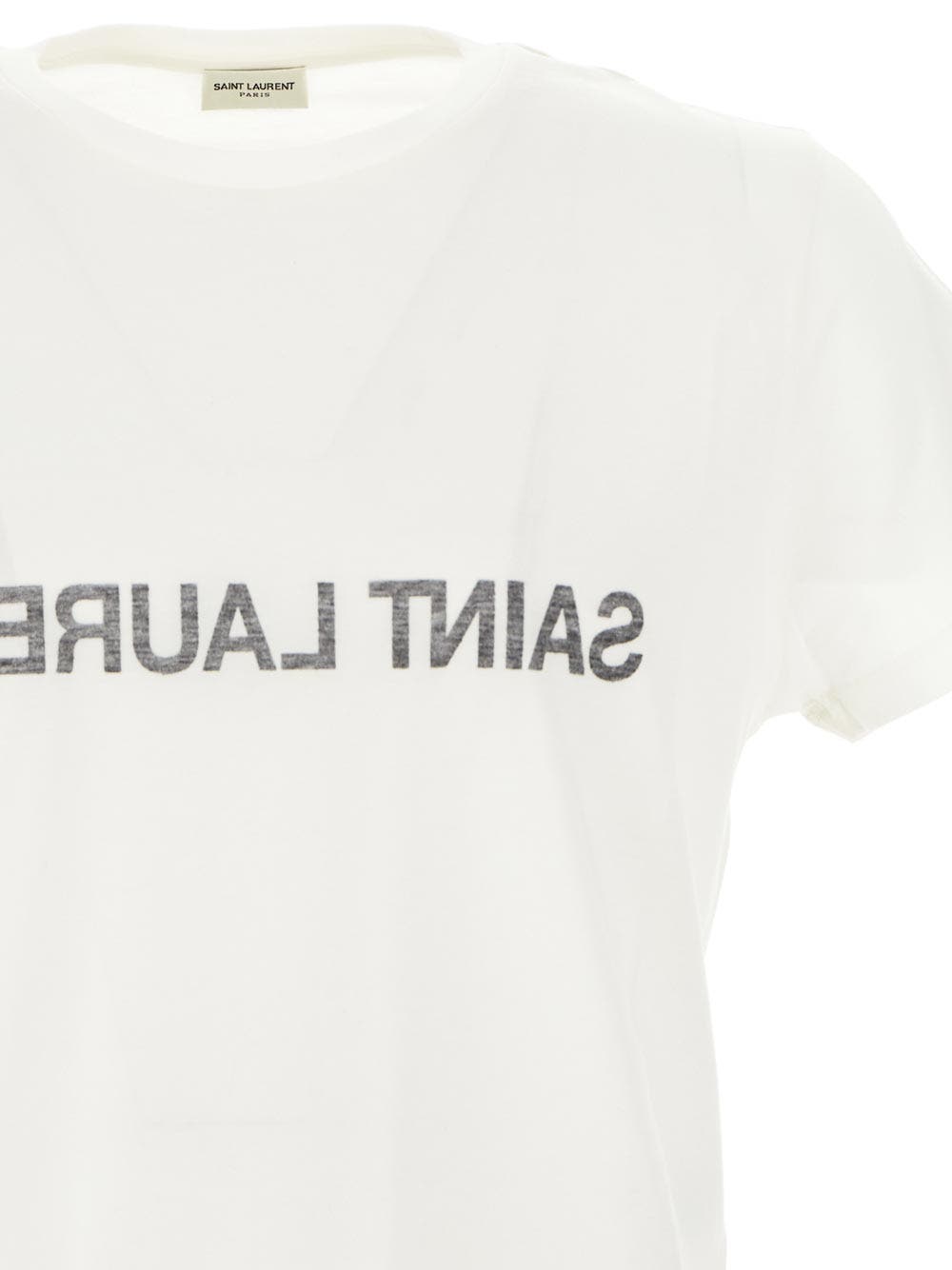 サンローラン リバースTシャツ SAINT LAURENT サンローラン Tシャツ メンズ 半袖 クルーネック