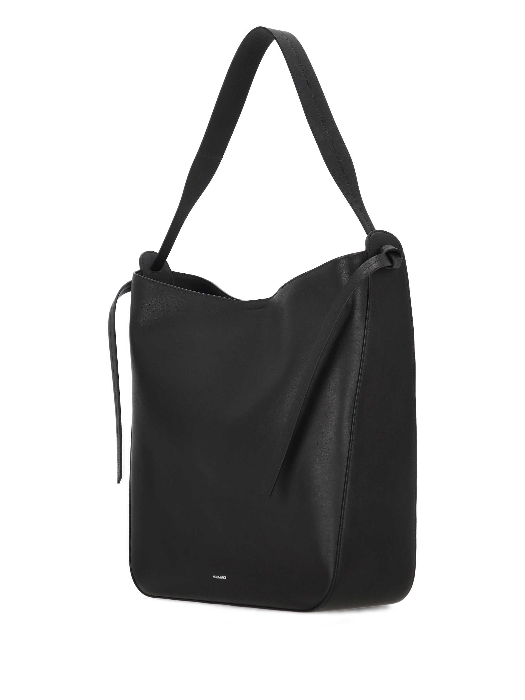☆JIL SANDER☆ ブラック ショルダーバッグ Jil Sander ジップ ショルダーバッグ | ブラック | FARFETCH JP