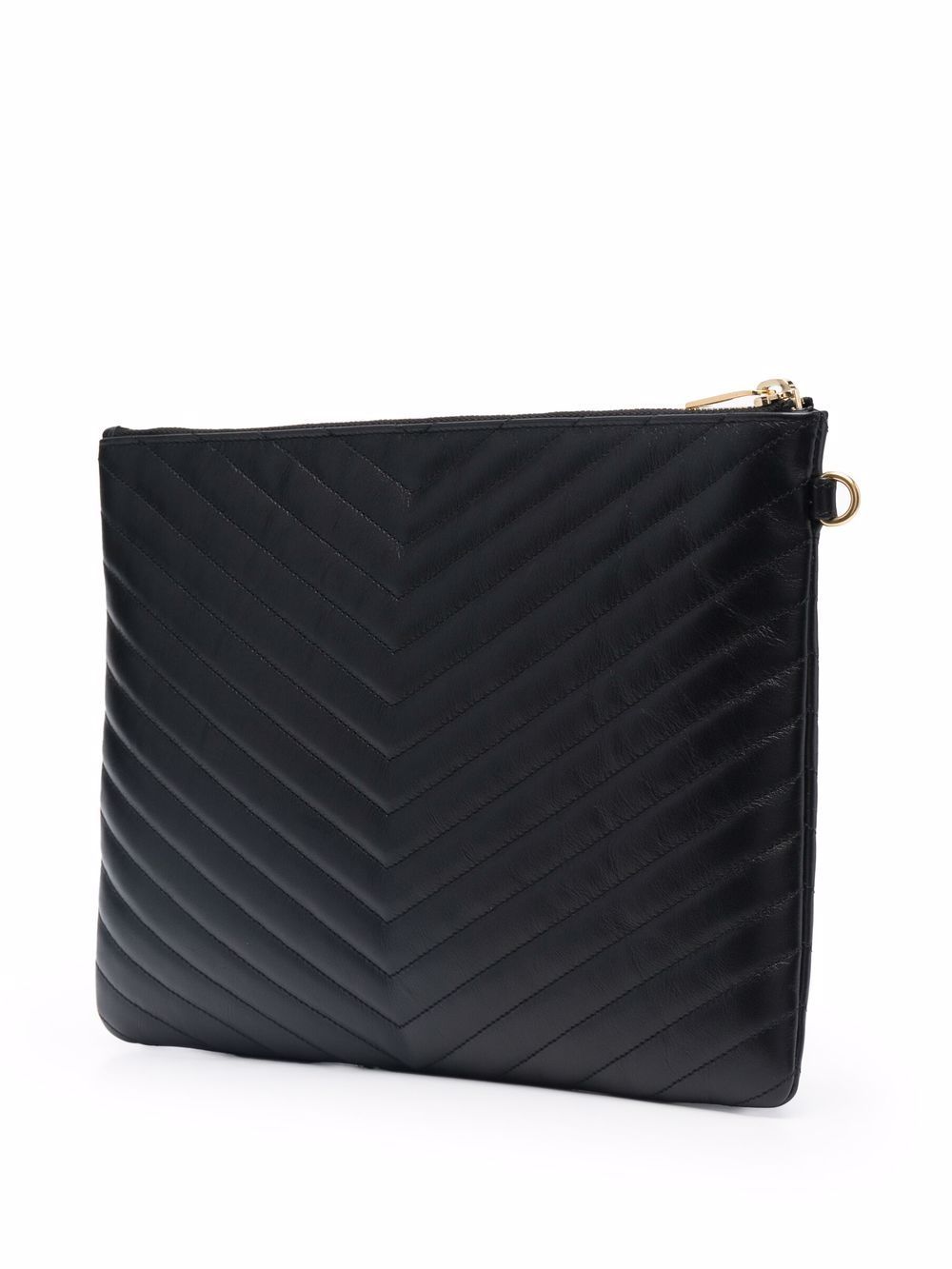 サン・ローラン レザー ポーチ イヴ・サンローラン YVES SAINT LAURENT ロゴ ポーチ レザー