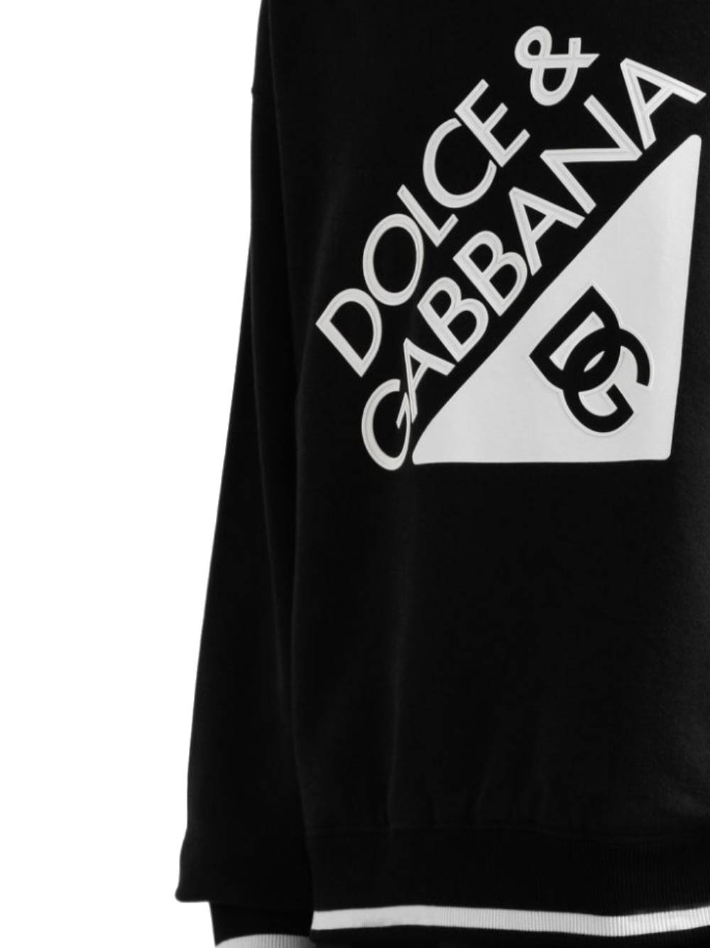 Dolce & Gabbana プリント スウェットシャツ ブラック DOLCE & GABBANA T-shirt Black With Love Always Crew Neck Top