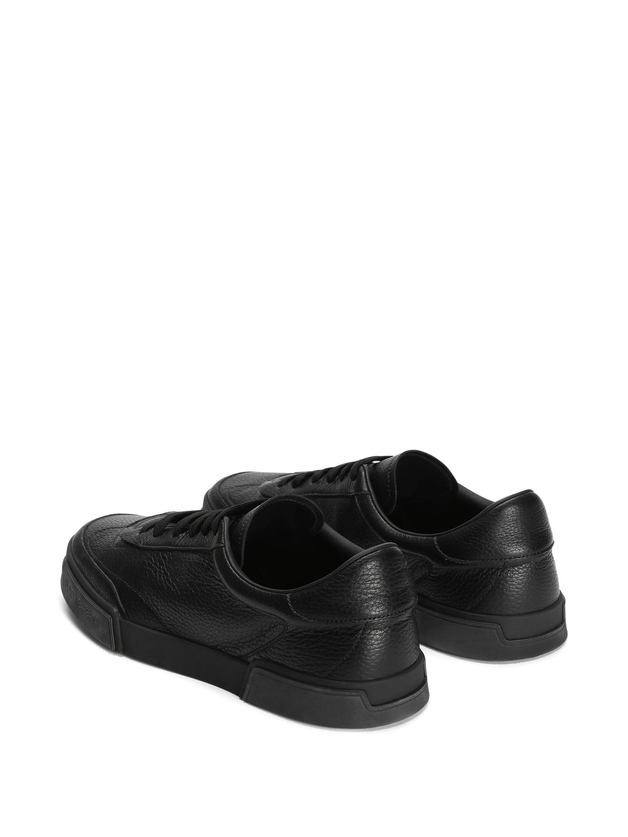DOLCE & GABBANA 黒レザー レースアップシューズ メンズレースアップシューズ | イタリアンレザー製シューズ