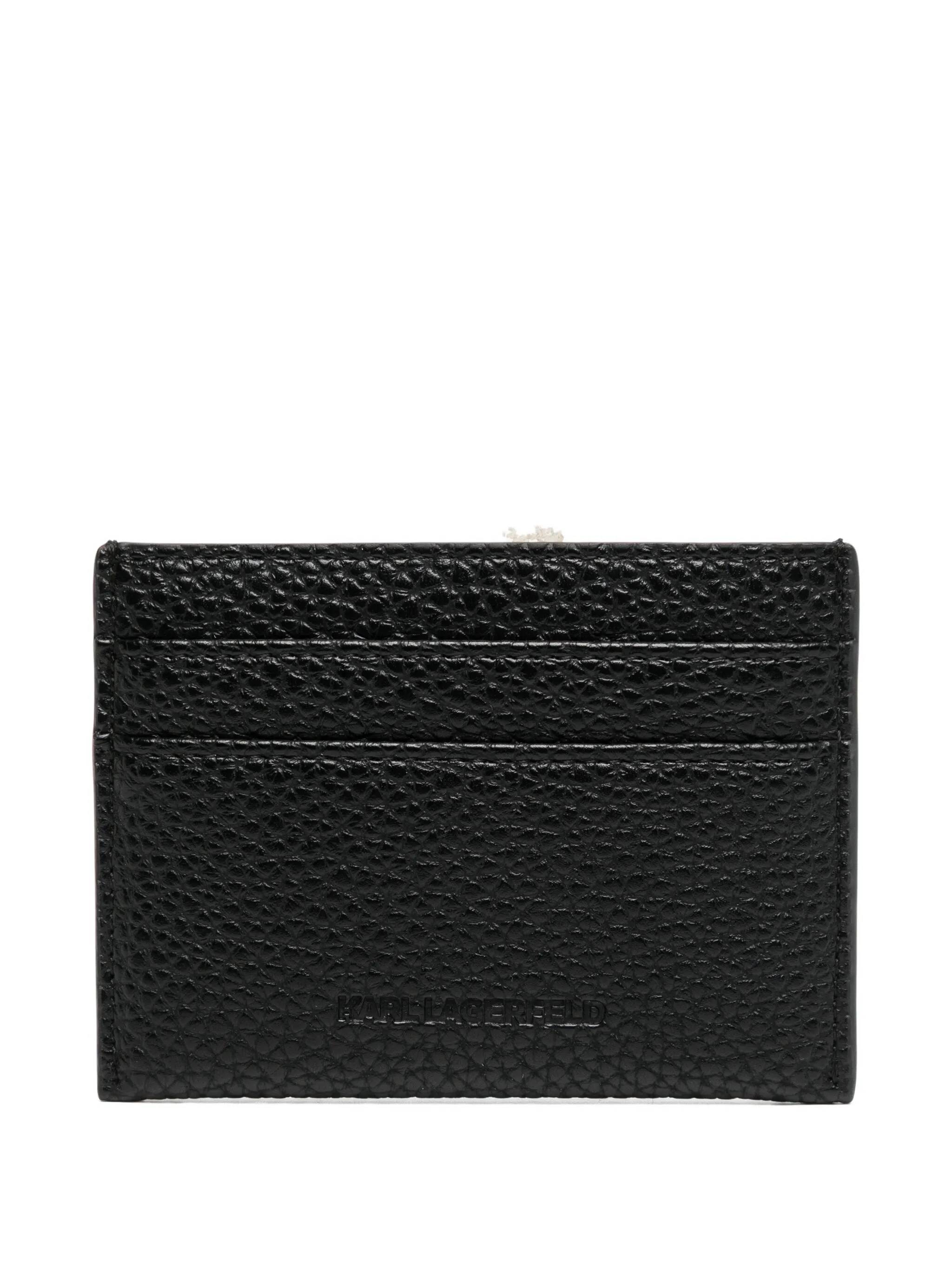 KARL LAGERFELD カールラガーフェルト　パスポートケース　黒　レザー Karl Lagerfeld/カールラガーフェルド｜カードホルダー