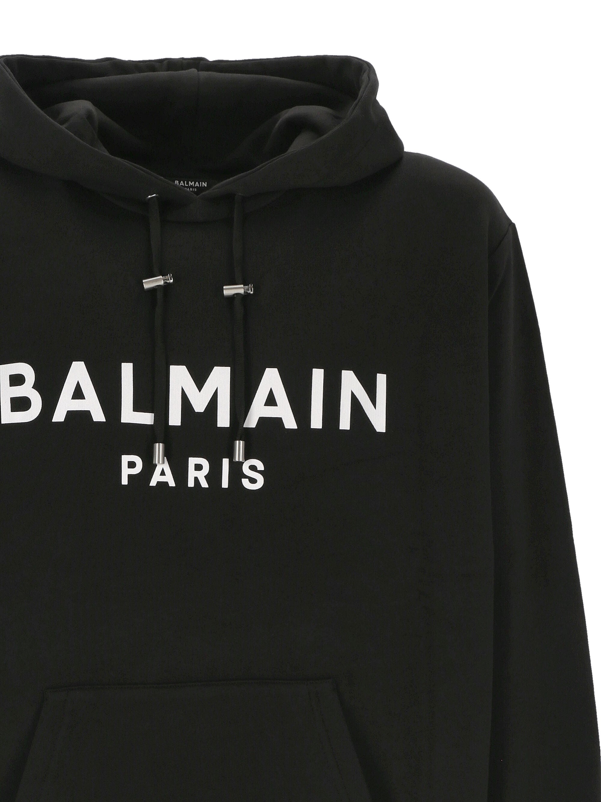 BALMAIN ブラック スウェット Balmainのブラック Balmain Paris フロックロゴ スウェット