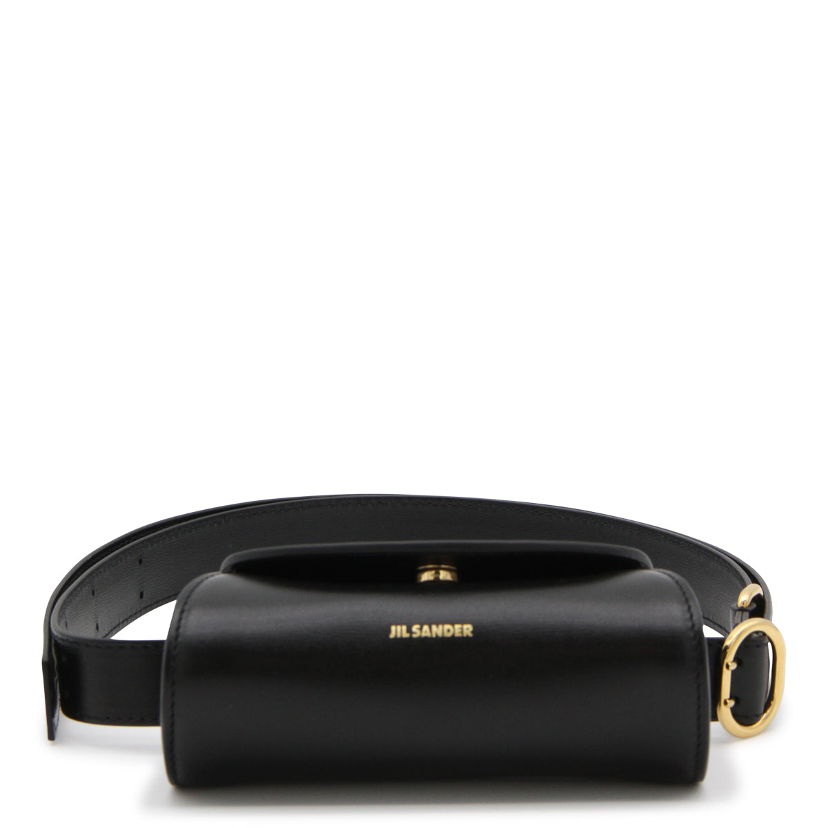 JIL SANDER レザー トートバッグ ブラック【注目商品】★ JIL SANDER 黒 レザートートバッグ （TAPE TOTE MD | JIL SANDER