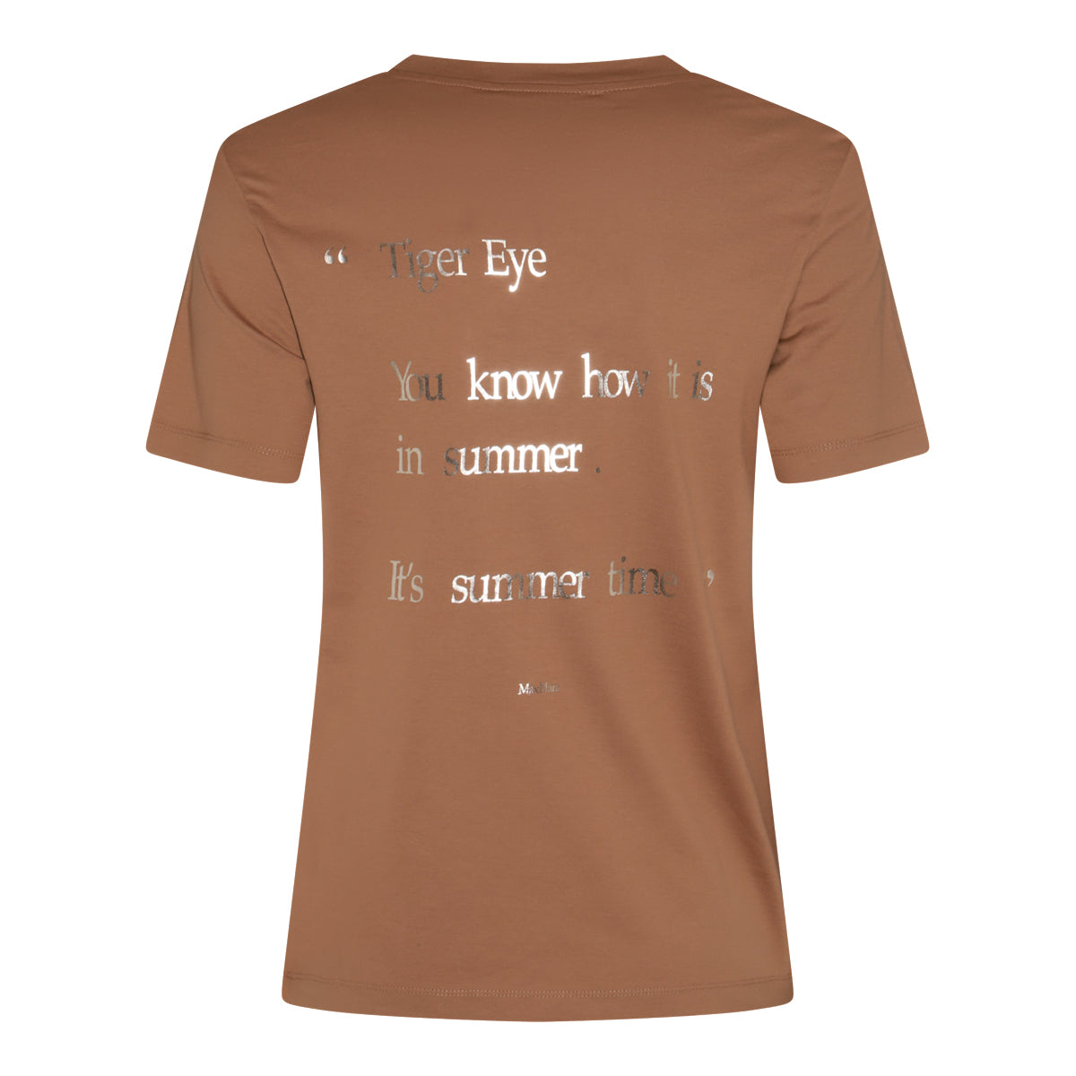 キャメル コットン Tシャツ