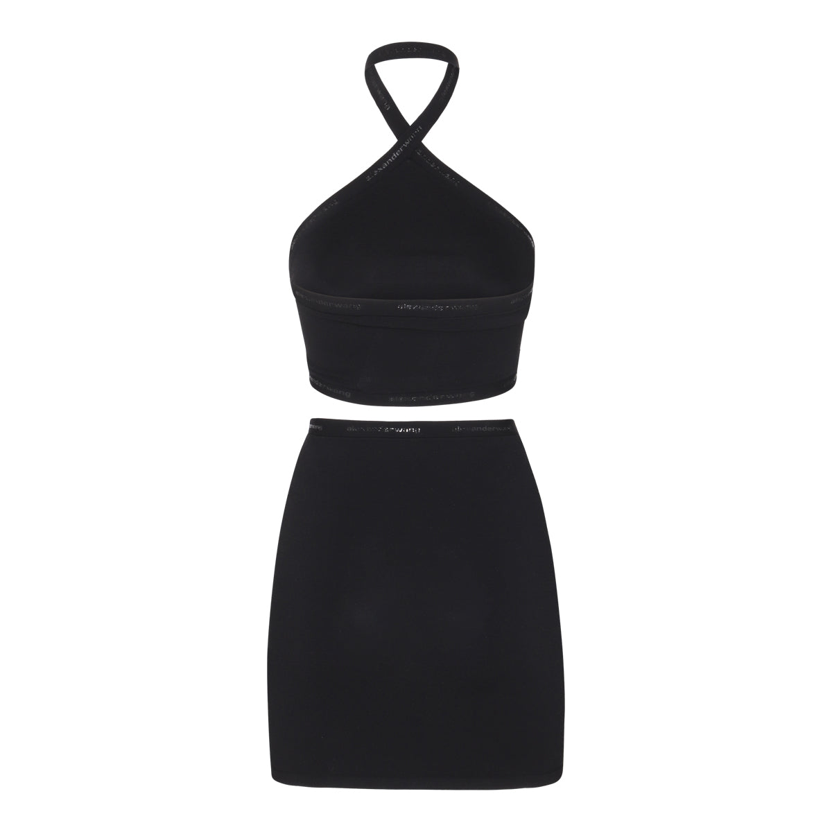 ALEXANDER WANG ブラック ストレッチ CUT OUT ミニドレス Alexander Wang】ブラックストレッチカットアウトミニドレス