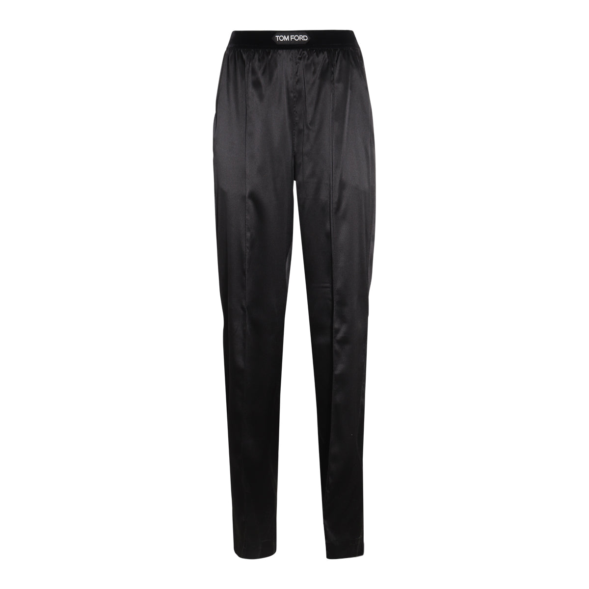 【TOM FORD】シルクサテンパンツ ブラック Tom Ford/トムフォード|ブラック シルク パンツ