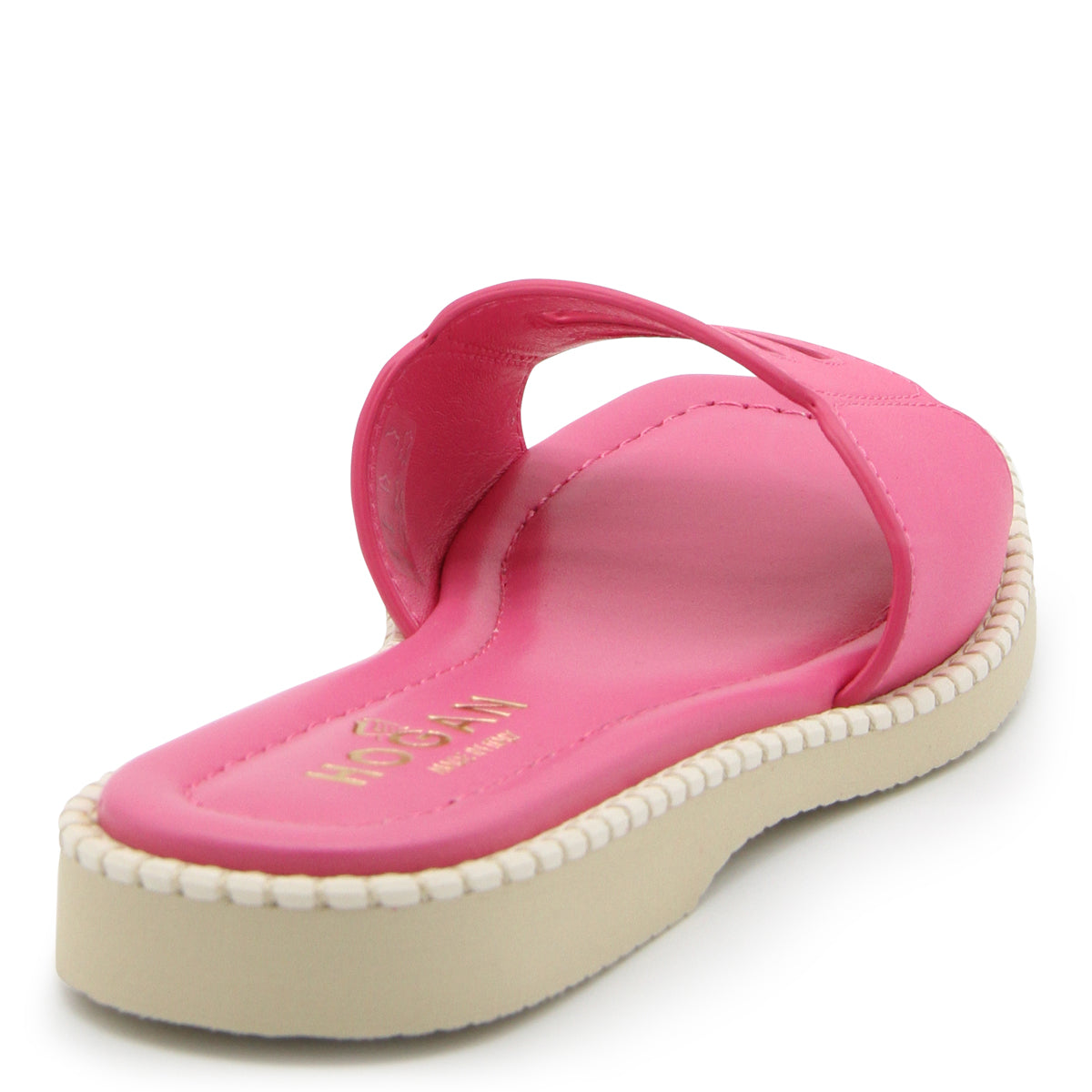 Hogan/ホーガン｜ピンク レザー サンダル