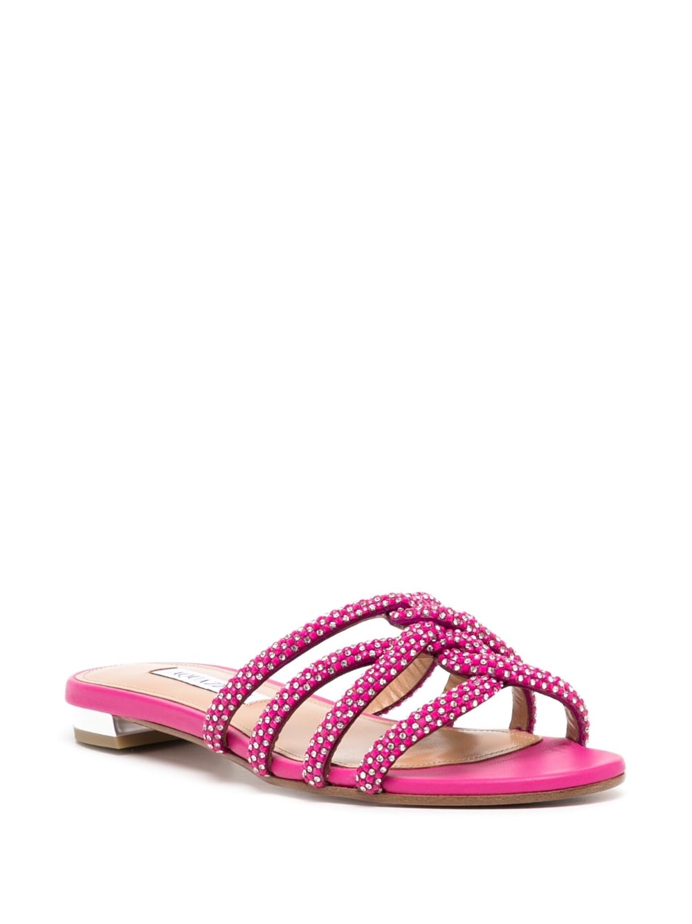 AQUAZZURA FUCHSIA PINK レザー サンダル Aquazzura/アクアズーラ｜フクシア ピンク レザー サンダル