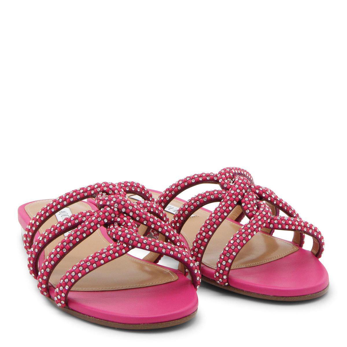 AQUAZZURA FUCHSIA PINK レザー サンダル Aquazzura/アクアズーラ｜フクシア ピンク レザー サンダル