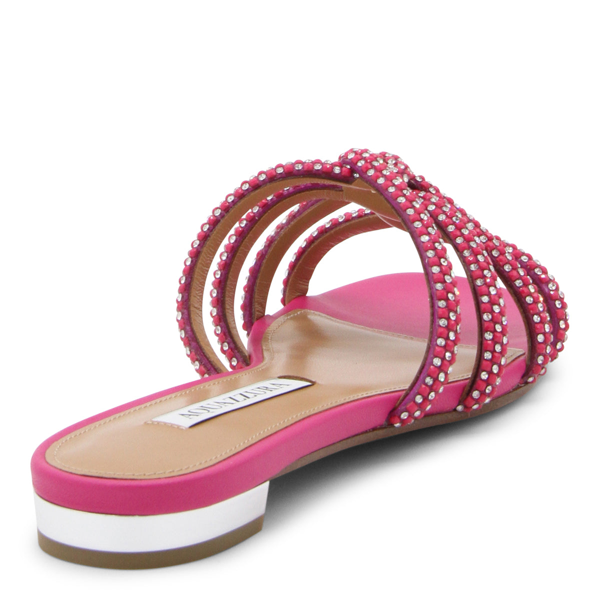 AQUAZZURA FUCHSIA PINK レザー サンダル Aquazzura/アクアズーラ｜フクシア ピンク レザー サンダル