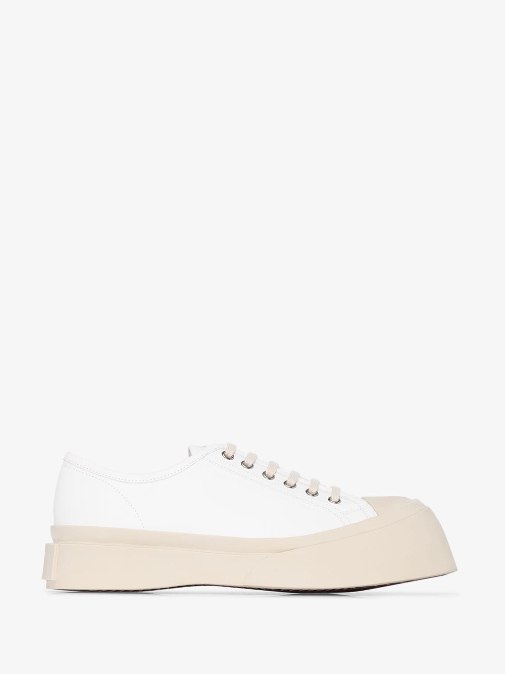 大人もOK  MARNI  ホワイトスニーカー メンズ【MARNI】ホワイトレザースニーカー DADA BUMPER (MARNI