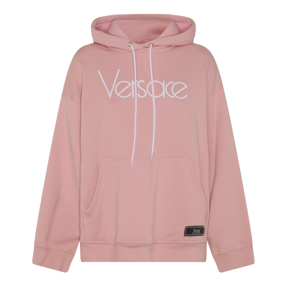 VERSACE☆ロゴ コットン スウェットシャツ ピンク 大人もOK Versace/ヴェルサーチェ｜ピンク コットン スウェットシャツ