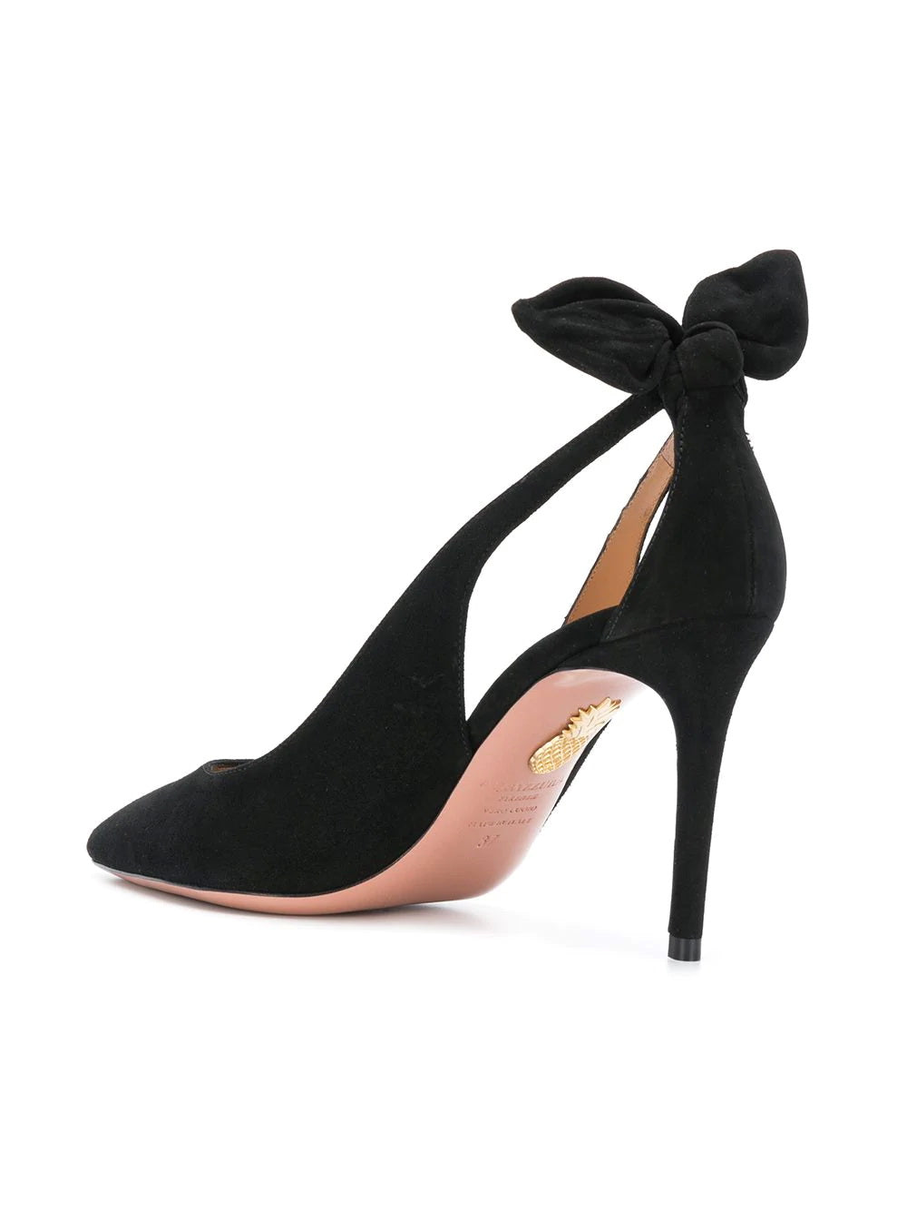 【Aquazzura】ボウ Tie 50スエードパンプス AQUAZZURA Bow Tie 50 スエード パンプス | NET-A-PORTER