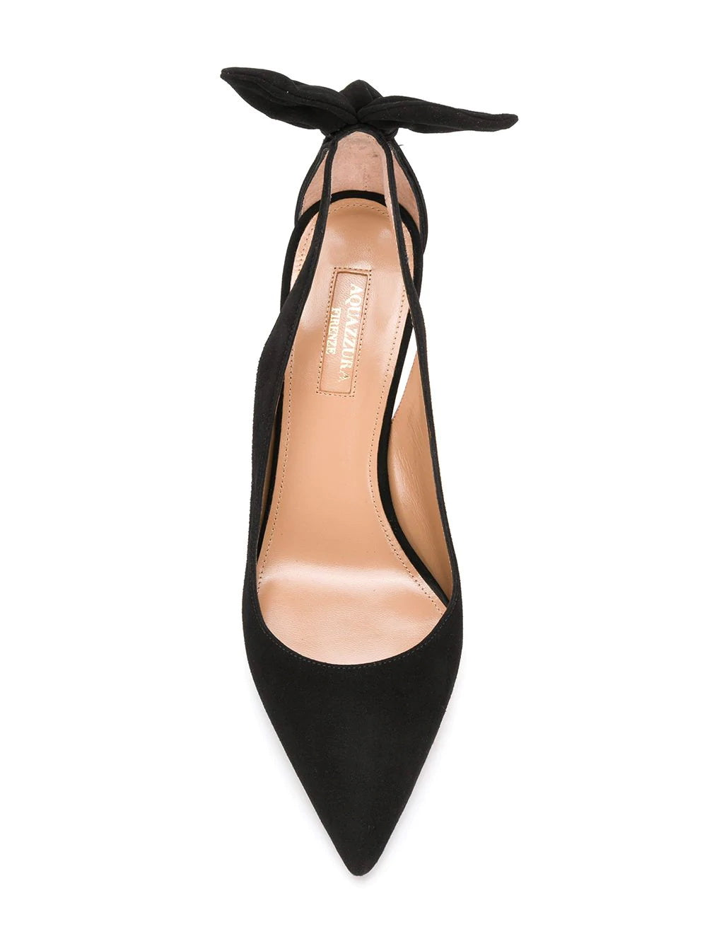Aquazzura/アクアズーラ｜ブラック スエード ボウ タイ パンプス
