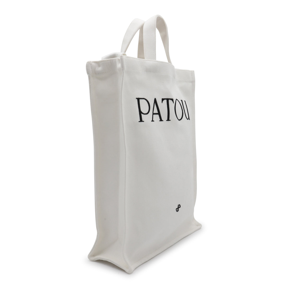 Patou/パトゥ｜ホワイト コットン バーティカル トート