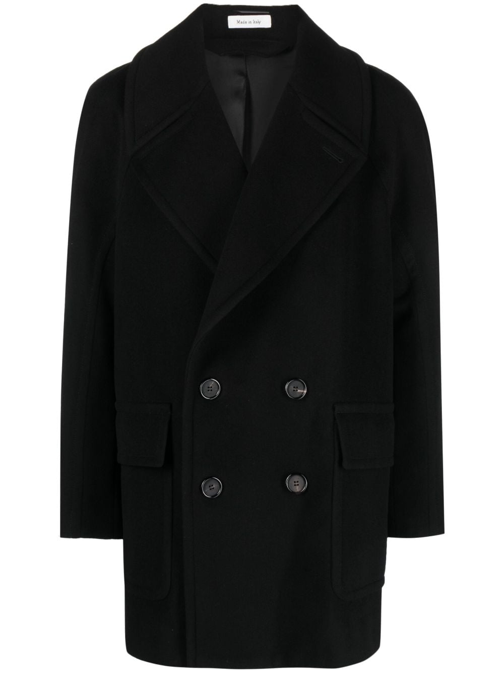 VIP【関税送料無料】希少 ALEXANDER MCQUEEN BLACK WOOL COAT Alexander McQueen Double-breasted wool coat Alexander McQueen