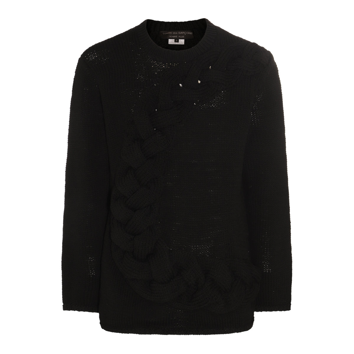 comme des garcons homme plus ニット　ブラック Comme des Garcons Homme Plus Layered Hybrid Cardigan - AW17