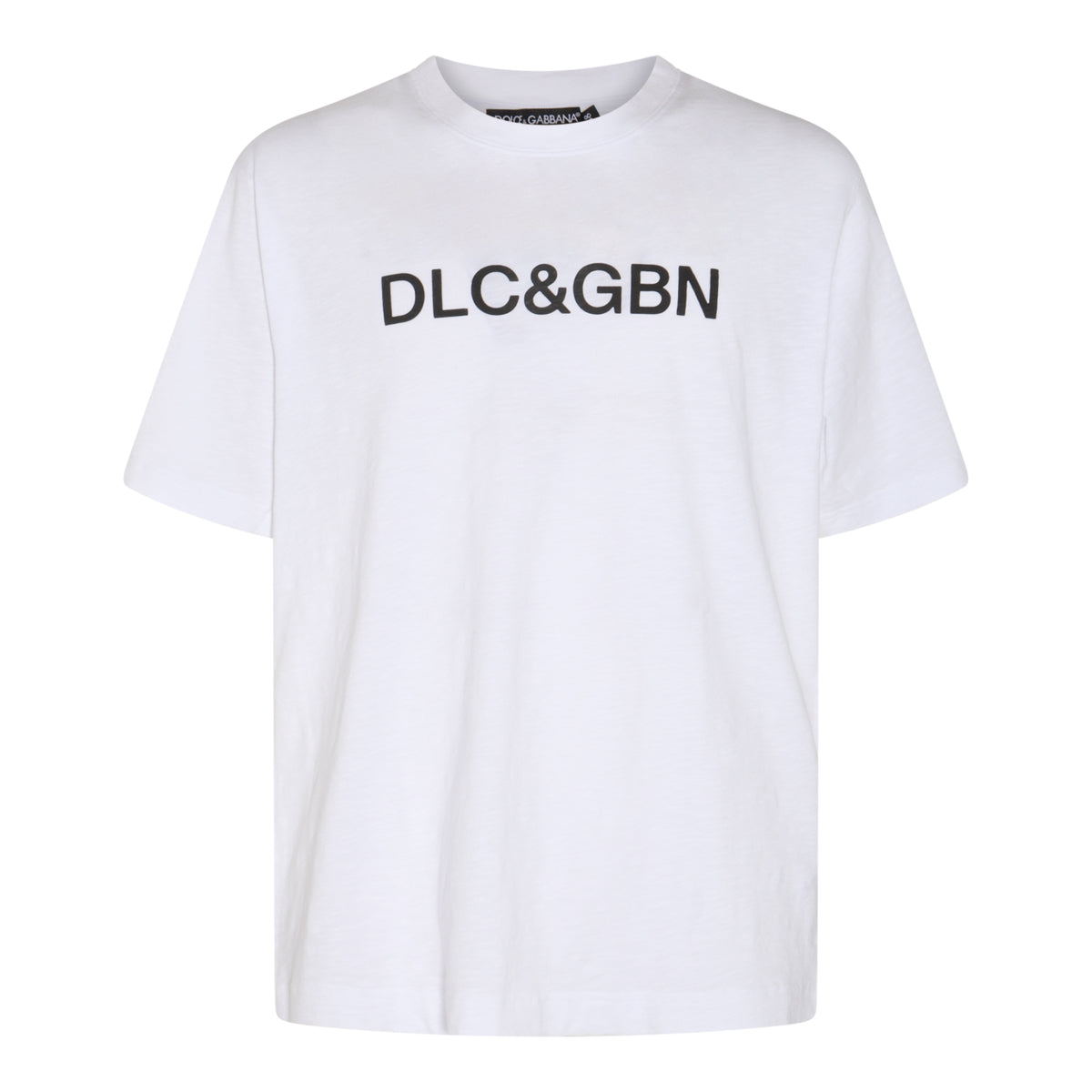 送料関税込 DOLCE&GABBANA コットンTシャツ ホワイト＆ブラック Dolce & Gabbana/ドルチェ＆ガッバーナ｜ホワイト アンド