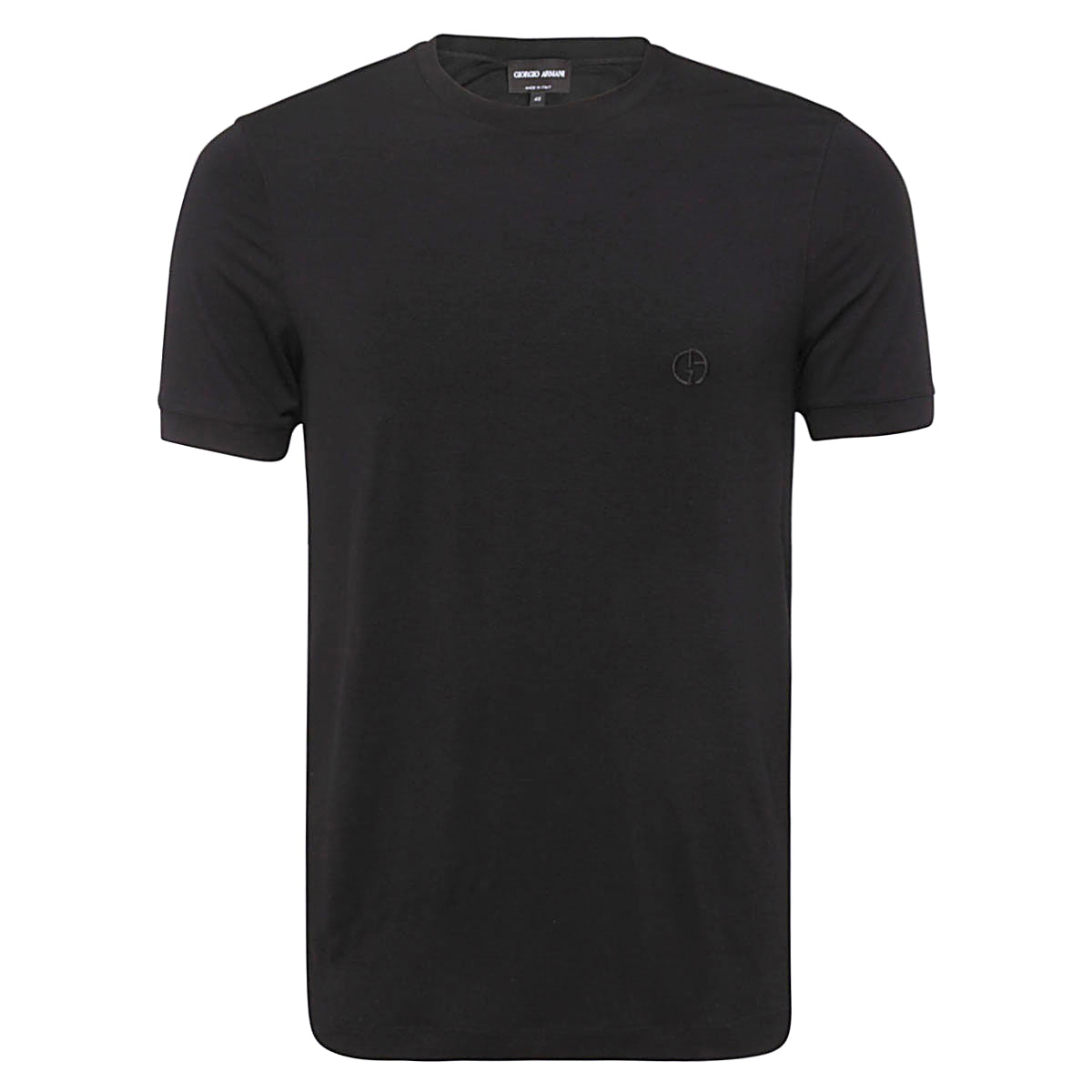 ブラック ビスコース ストレッチ Tシャツ
