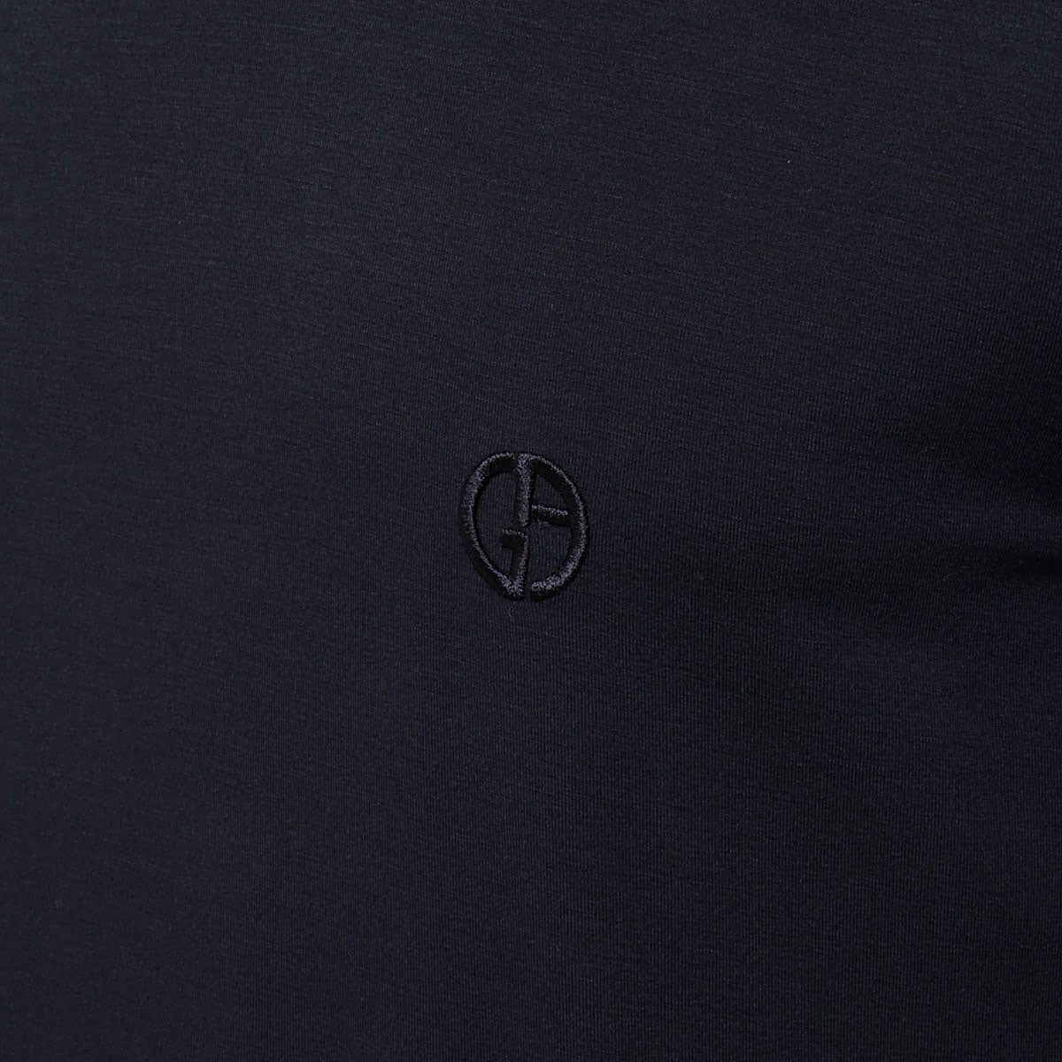 ブルー ビスコース ストレッチ Tシャツ