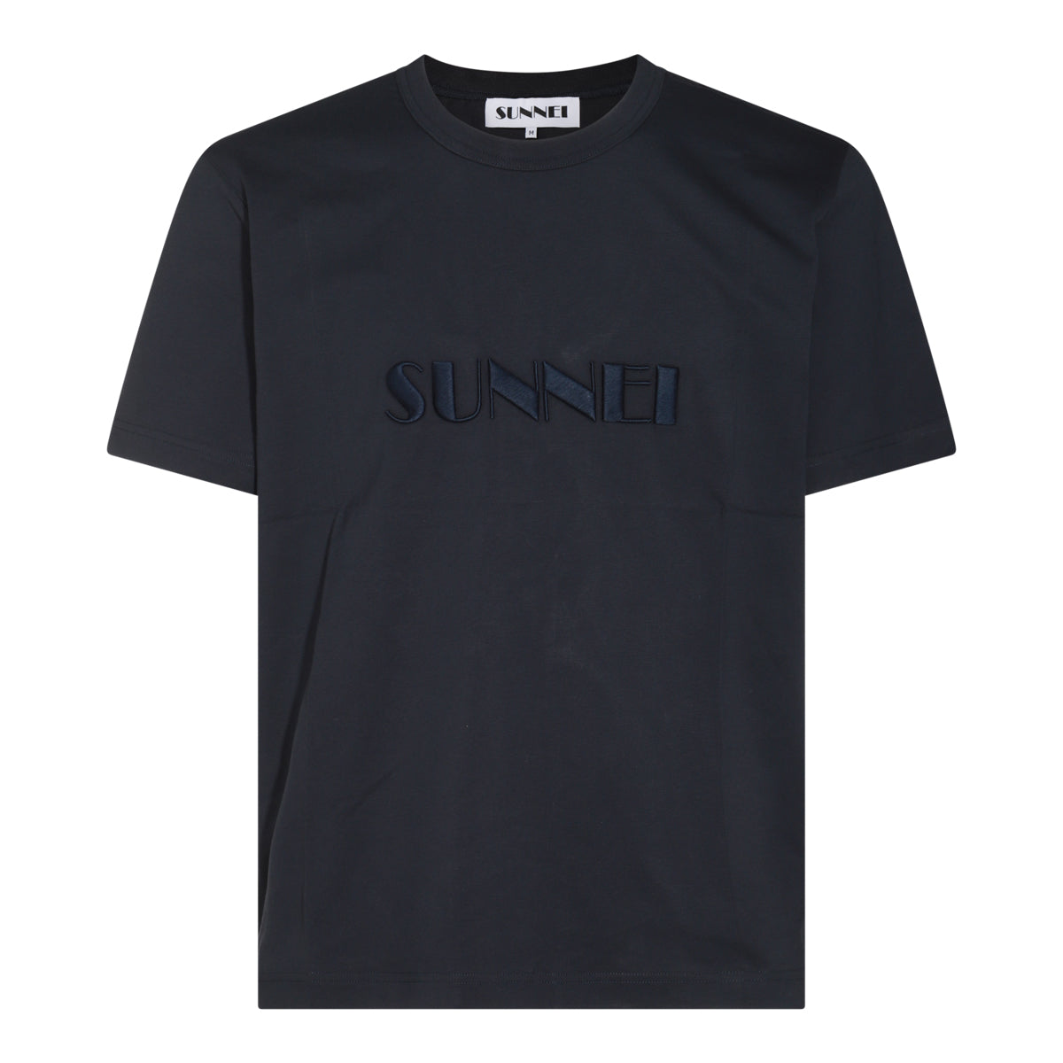 Tシャツ・カットソー SUNNEI DARK BLUE COTTON T-SHIRT Sunnei/スンネイ｜ダーク ブルー コットン Tシャツ