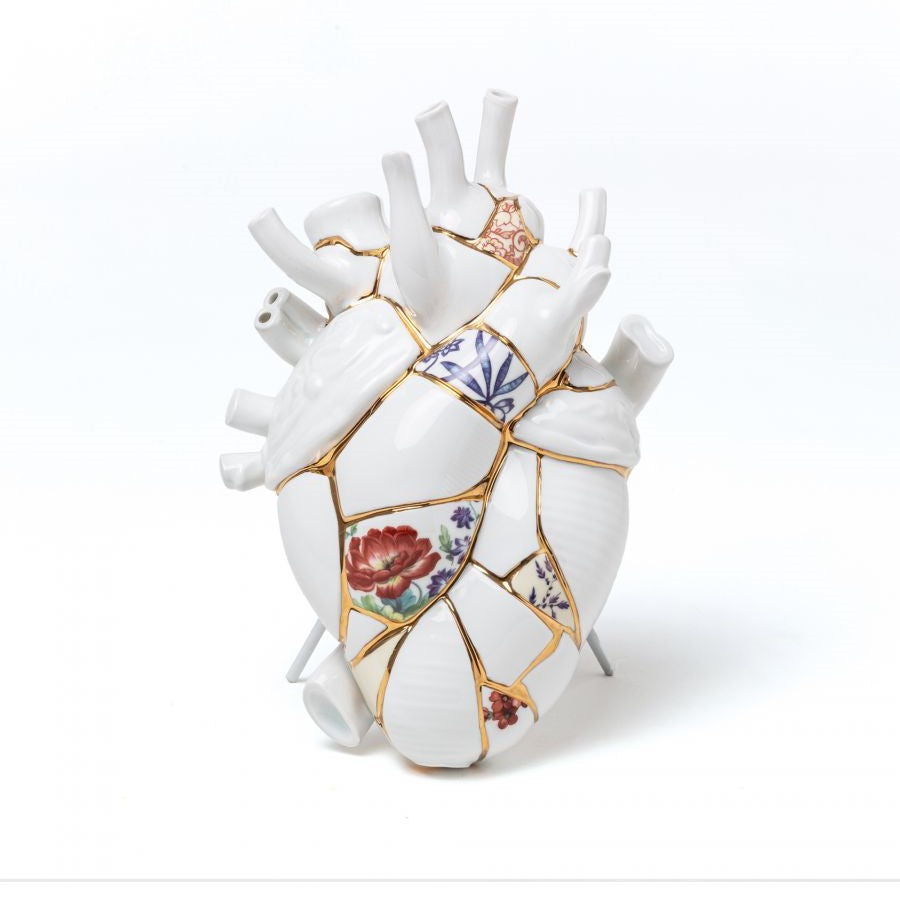 Seletti Love In Bloom Porcelain Vase | Gold | FARFETCH GE