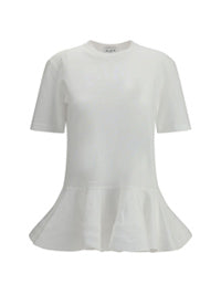 ALAÏA | Logo Embroidered Cotton T-shirt | Women | Lane Crawford