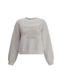 その他 Alexander Wang GRAPHIC CREW NECK FLEECE (4CC2251539 132) White logo-detail sweatshirt Alexander wang - women