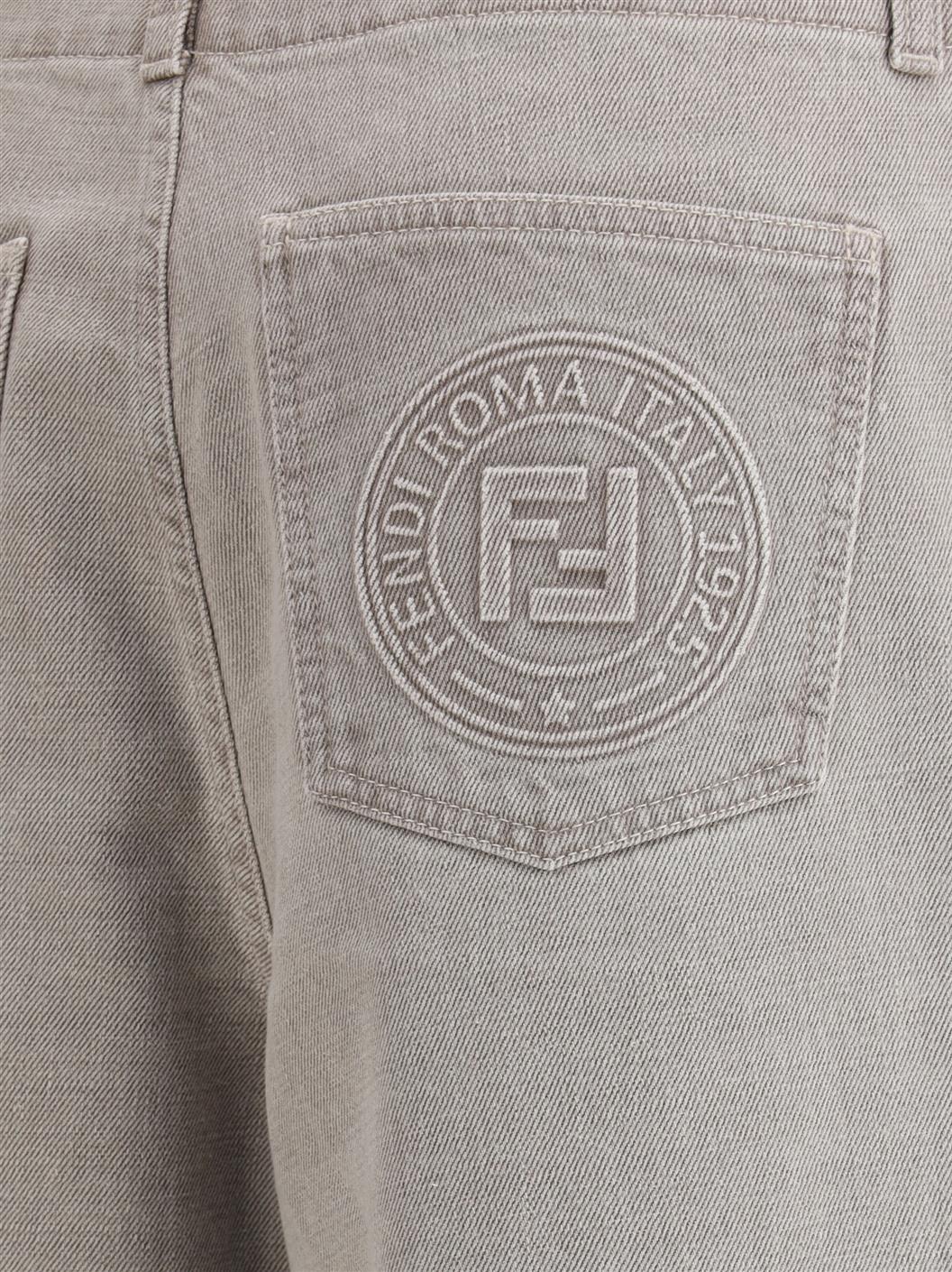 FENDI FLP863ASMBF1RX9 関税送料込 Fendi/フェンディ｜ワイド レッグ ジーンズ