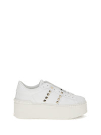 VALENTINO ロックスタッド スニーカー ホワイト 箱付き 37 Valentino/ヴァレンティノ｜ロックスタッド スニーカー