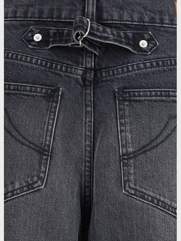 デニム・ジーパン KENZO Woman Jeans Black FF62DP2356C8 BS Kenzo/ケンゾー｜ケンゾー ワークウェア パンツ