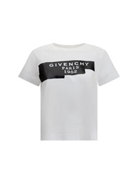 コットン Tシャツ ウィズ プリント ブラック ジバンシィ テープ