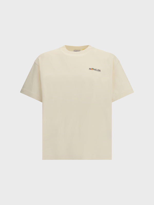 MONCLER Tシャツ　アイボリー　xs MONCLER Tシャツ アイボリー xs ホワイトアイボリー Tシャツ