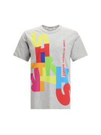 マルチカラー プリント Tシャツ