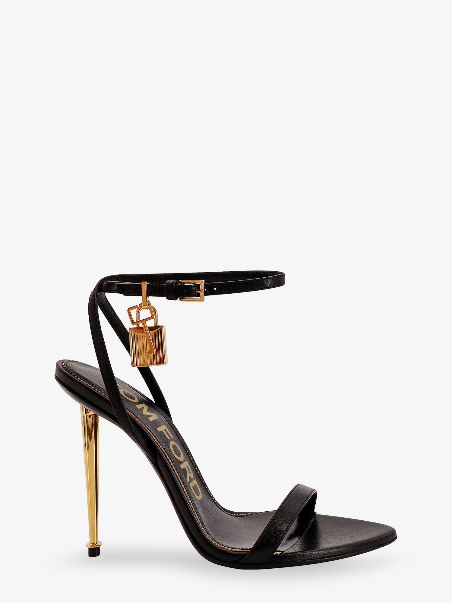 送料関税込み★TOM FORD★レザーサンダル TOM FORD】 国内発/関税込 装飾付きレザーサンダル 靴・ブーツ