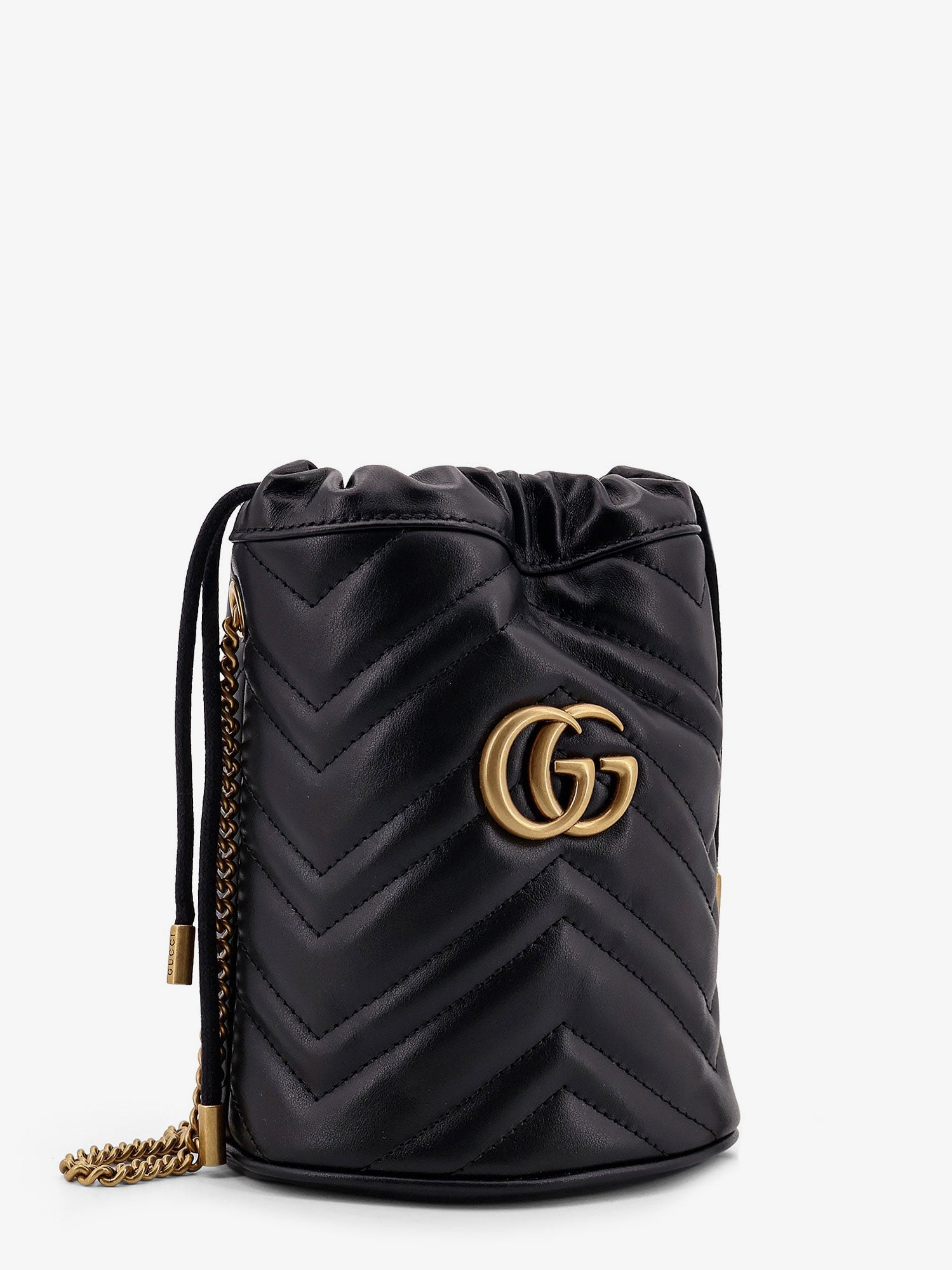 GUCCI★GGマーモントスモールマトラッセレザーバケットバッグ Gucci/グッチ|GG マーモント スモール レザー バケット バッグ