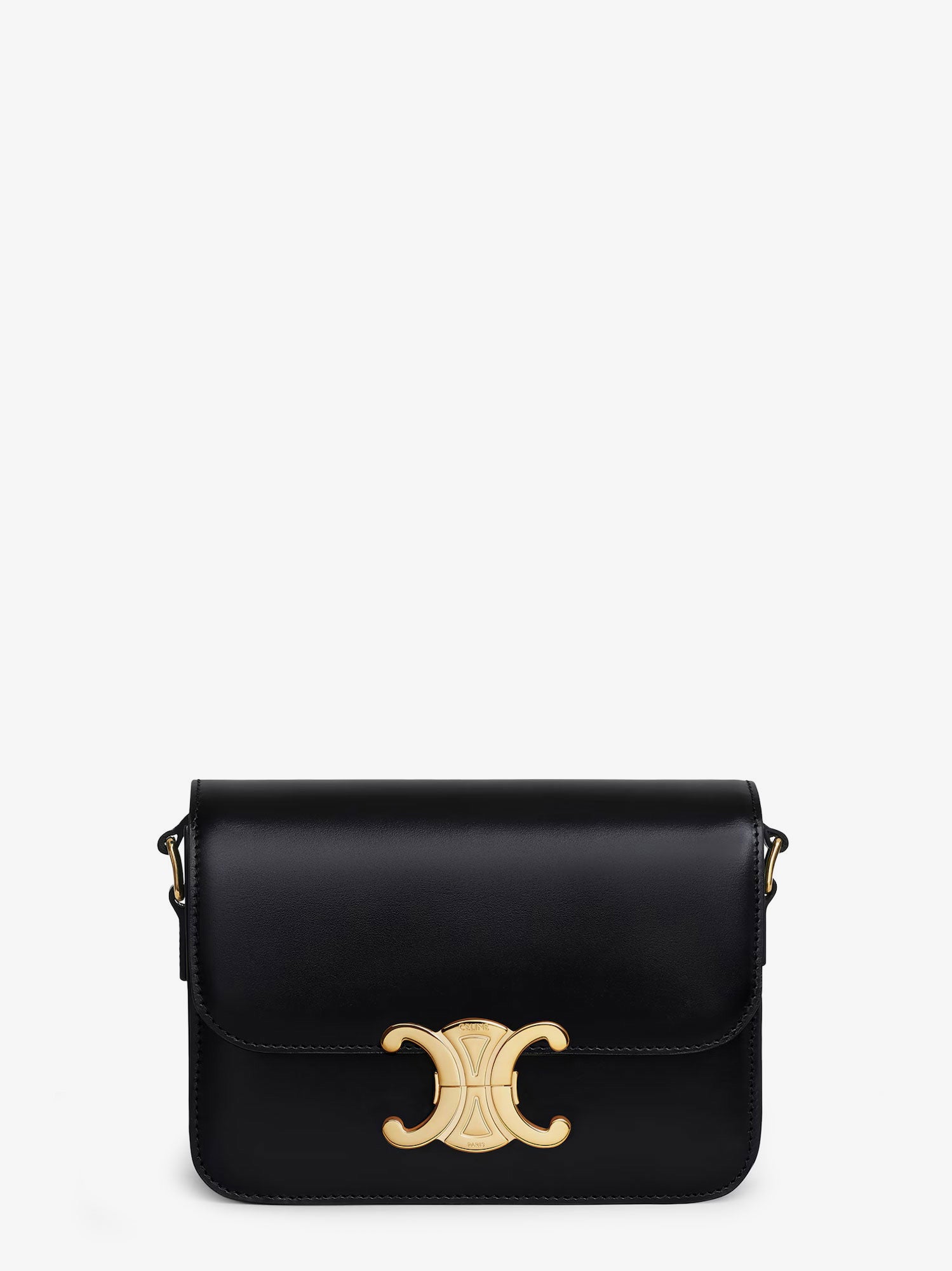 CELINE レザー ショルダーバッグ CELINE バイカラーレザーショルダーバッグ