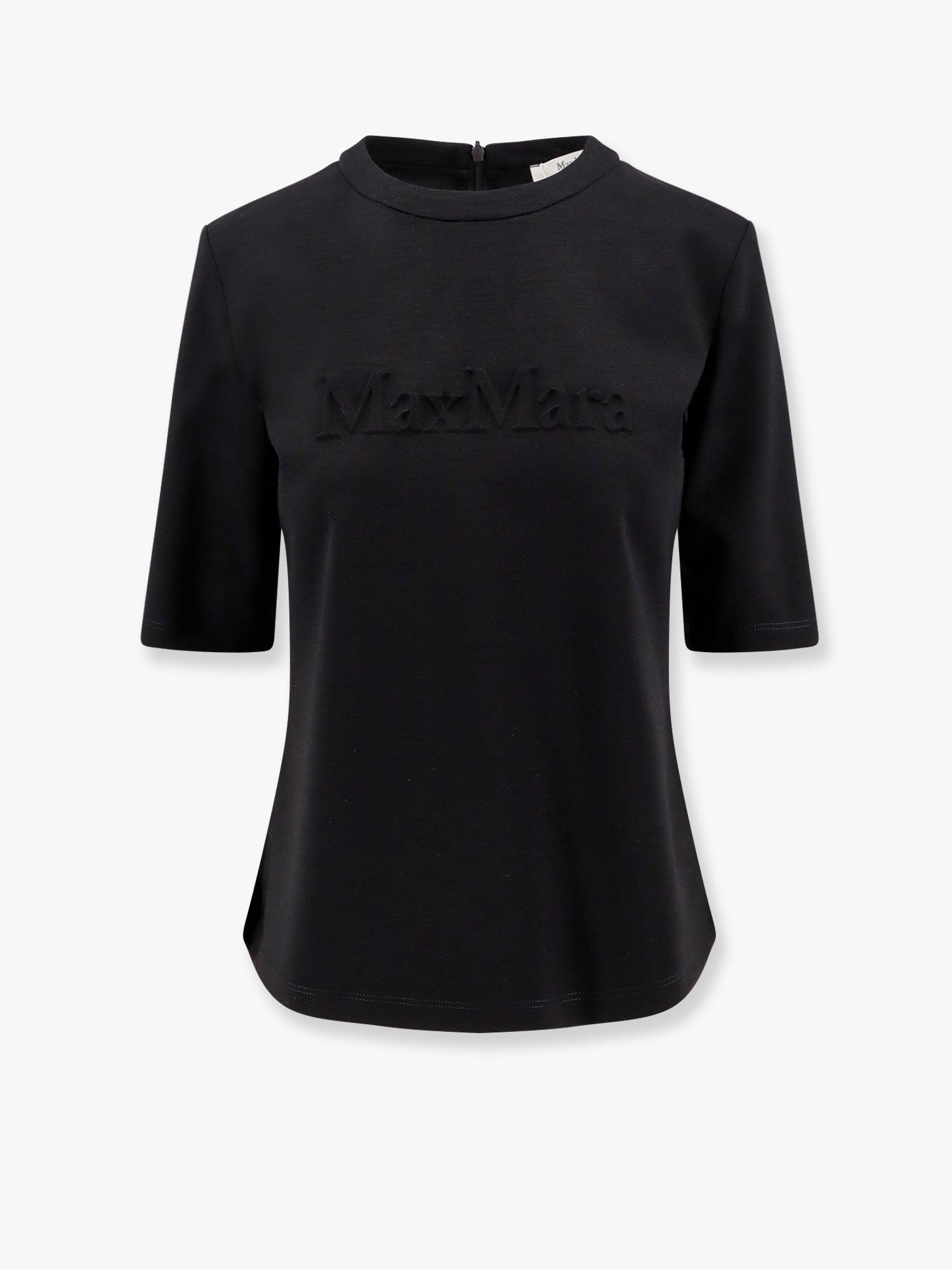ウール Tシャツ ウィズ エンボス加工 フロンタル ロゴ