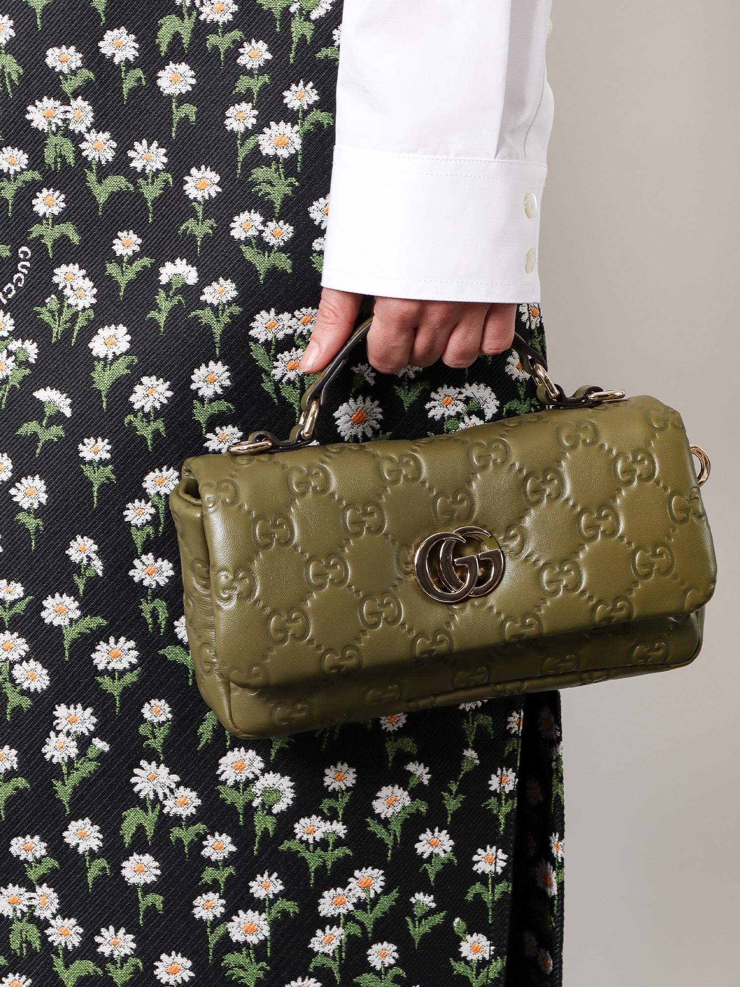 Gucci/グッチ｜ミニ GG ミラノ レザー ハンドバッグ ウィズ