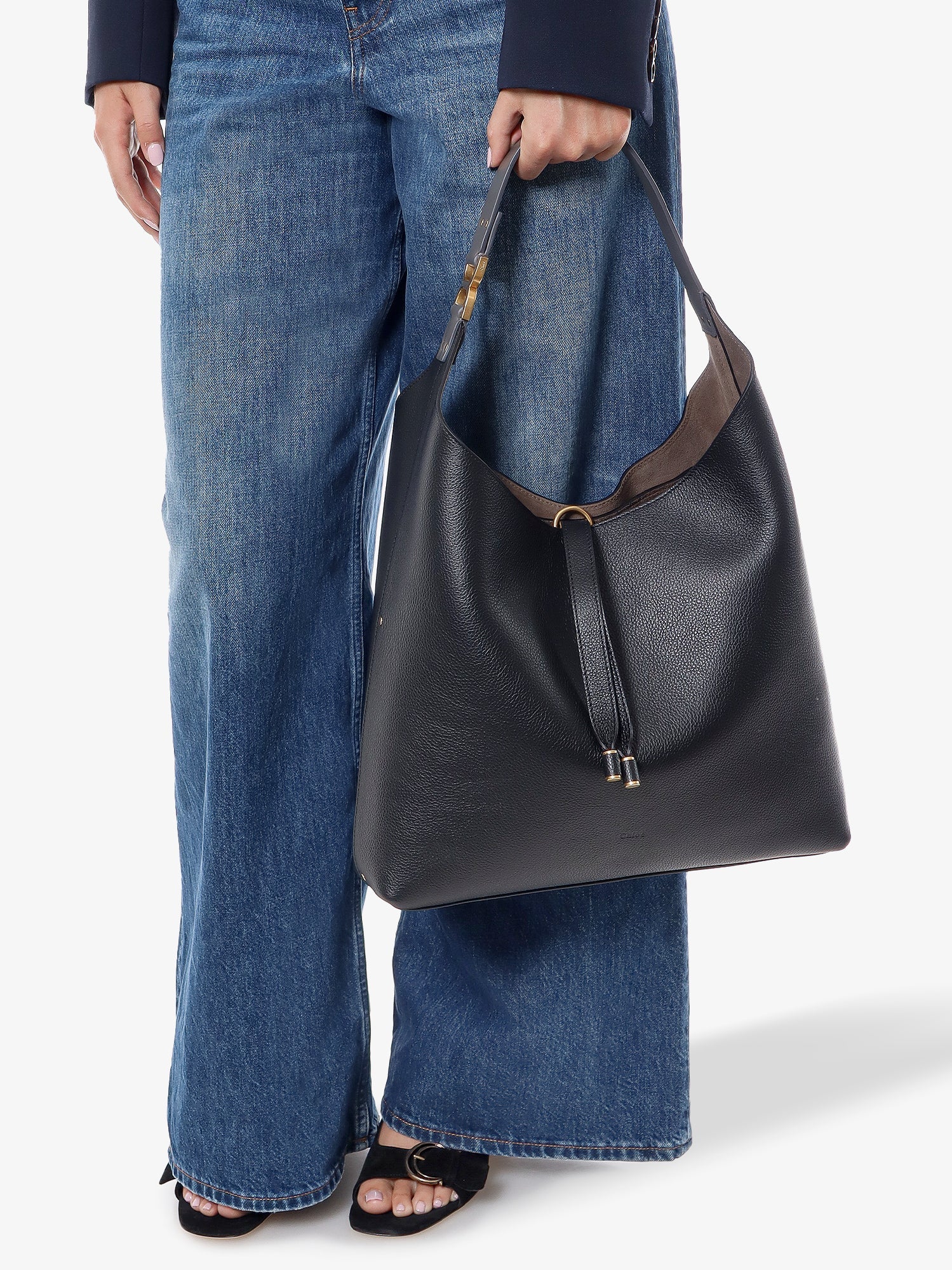 Chloe/クロエ｜レザー ショルダー バッグ アイコニック メタル