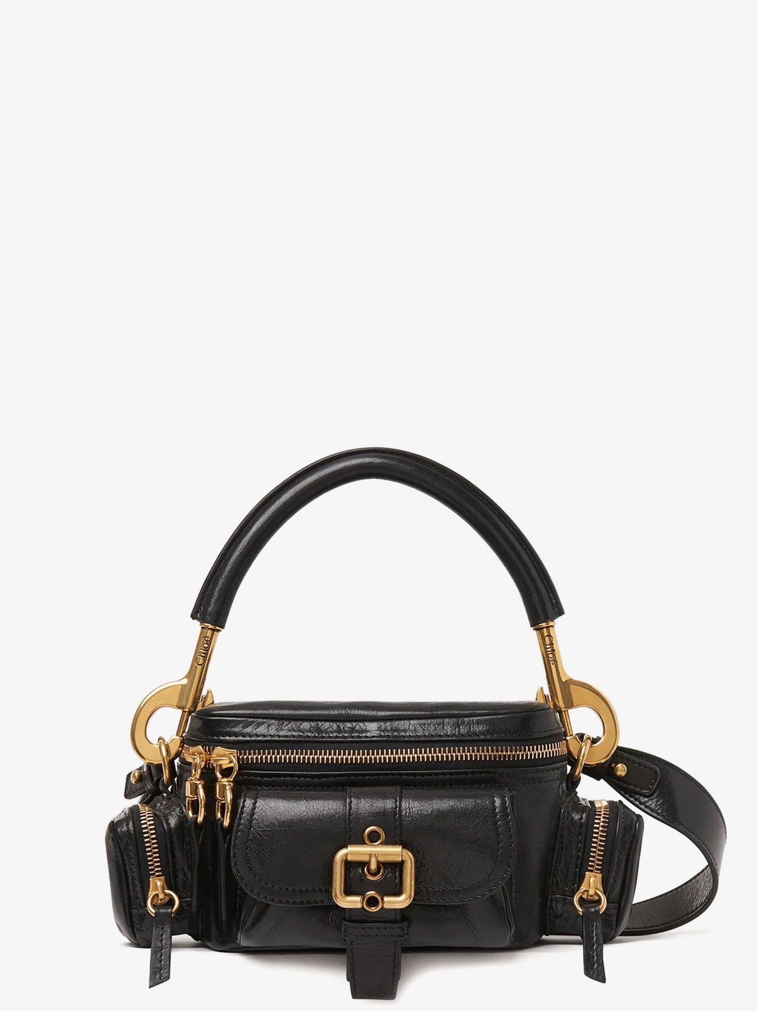 Chloe/クロエ｜スモール ダブル キャリー レザー バッグ ウィズ